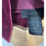 The Limited  Velvet Mock Neck Sleeveless Top L Burgundy Y2K Whimsigoth Chic Holiday Photo 5
