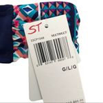 🔵 SALE 3/$25 CAPTIVA BY CHRISTINA SWIMWEAR BIKINI BOTTOM BOHO NAVY MULTI L Blue Size L Photo 2