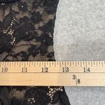 Privy  Milkmaid Dress Womens Medium Black Lace Whimsigoth Witchy Goth Photo 12