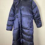 A New Day Dark Purple Hooded Puffer Long Jacket Water Resistance Size XL Photo 6