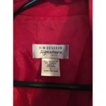 kim rogers  Women's Collared Vest Zip Up Size Large Red Photo 3