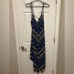 Anthropologie Bishop & Young Blue Paisley Hanker Chief Sleeveless Dress Photo 8