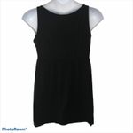 J.Crew Faux Wrap Ruffle Mini Dress M | Black Sleeveless Tank Elastic Waist Photo 11