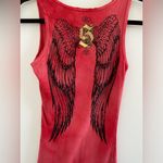 Sinful  Y2K Angel Wings Red Tank Top Size Medium Photo 5