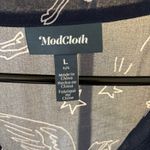 Modcloth  NWT Sheer Blue Constellation Print Babydoll Dress Size L Photo 2
