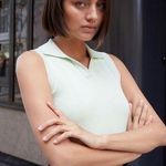 Brandy Melville John Galt Mint Polo Sweater Vest Tank Photo 0