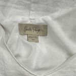 Charlie Paige  White Sleeveless Linen Dress with silver Ring Details. Size S/P Photo 3