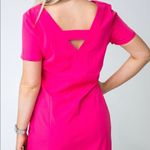 Vine & Love  medium pink fuchsia womens slip dress vneck front pockets not lined Photo 3