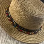 Straw Hat Steve Madden Colorful Pom-Pom Straw Hat Photo 0