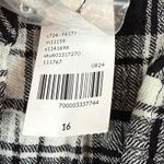Lane Bryant Crinkle Popover Short Dress 16 Women Black White Plaid Classic NWT Photo 8