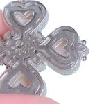 Judith Ripka  Cross CZ Smokey Topaz Sterling Silver 925 Enhance Statement Pendant Photo 1