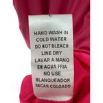 Entro  Womens Tiered Puff Sleeve Mini Dress Hot Pink Ruffle V Neck Large‎ Photo 4