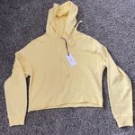 Z Supply Cropped Yellow Sweatshirt  Photo 0