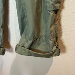 Esprit Espirit Women’s Khaki Green 100% Cotton Capri Roll pants Size 10 Photo 6