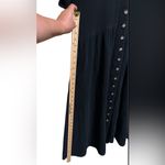Madewell button down double gauze Midi Dress black,Size L Photo 9