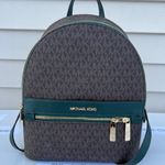 Michael Kors MK Kenly Medium Backpack - Racing Green Photo 0