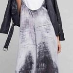 Anthropologie Maeve Jumpsuit Womens XS Gray Velvet Romper Party Wide Leg Crop Photo 0