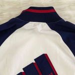 Adidas Vintage Blue White Red Big Logo White Track Jacket Baggy 90's Sz S Photo 2