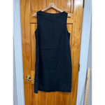 Garnet Hill Women’s  Black Pure Linen Sleeveless Lagenlook Minimalist Dress 10 Photo 4