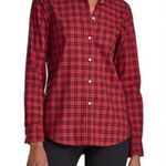 CHAPS NWT  no iron red plaid button down long sleeve top Size Medium Photo 0