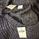 Gap  Softspun Ribbed Long Sleeve Tie-Waist Dress Grey Medium NWT Photo 5