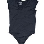 Everlane Black V Neck Thong Cap Sleeve Ballet Bodysuit size Medium Photo 5