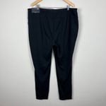 Worthington Faux Leather Leggings Woman 2X Black Ponte Knit Stretch Pull On New Photo 2