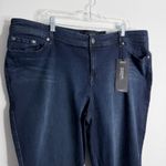 Torrid Luxe Skinny Fit Crop Dark Wash Size 24 Plus Comfort Stretch Casual NWT Photo 4