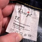 Rosegal Womens Denim Skinny Jeans Lace Accent Stretch Dark Wash Size 1X 16 Blue Photo 7