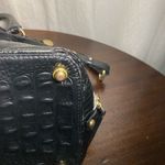 Brahmin Brahman Vivian black-and-white stripe Croc-Embossed Women's Bag Photo 8