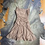 City Triangles Cream Glitter Mini Dress Photo 3