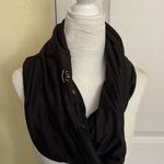 Beyond Yoga  Black Pocket Infinity Scarf Photo 0