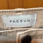 PacSun  Womens Mid-Rise Cargo Short Beige Soft Size 23 Photo 3