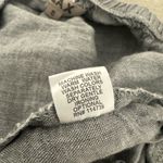 Flax Heathered Grey 100% Linen Pants Cropped Relaxed Pull On Comfy Size Small Photo 8