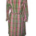 J.Crew Stretch Cotton Poplin Shirtdress with Removable Belt Plaid 6 Photo 6