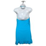 ABS Allen Schwartz Lagoon Blue Skirted One Piece Swimsuit Size 14 NEW Photo 1