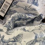 Tribal sz L blue white floral hippie high waisted wide leg pants NWT‎ Photo 8