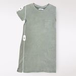 Abercrombie & Fitch Women’s Olive Green Short Sleeve Mini T-Shirt Dress Size SP Photo 3