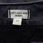 Madewell NEW  Curvy High-Rise Skinny‎ Jeans in Black Sea, 24 Photo 12