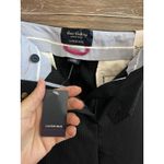 Lands' End  Women's Mid Rise Trouser Leg Pants Gray 16 XL Pinstripe Classic Fit Photo 4