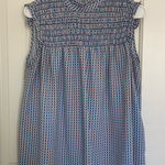 Max Studio EUC women’s ruched empire waist patterned high neck sleeveless top Photo 0