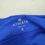 Athleta  Celine Swim Skirt Size Small Blue Sarong Athletic Ruched Tidal Cinch Photo 3