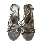 Bebe Metallic Silver Strappy Heeled Sandal Size 9 Photo 24