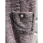 Karl Lagerfeld Paris Pink Tweed Shift Dress 14 Sleeveless Pearl Button Pockets Photo 1