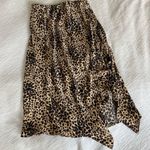 Leopard print midi skirt with ruffle slit Photo 5