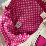 Bath & Body Works  Paris Canvas Tote Bag with Pink Bow Accent new with tags Photo 4