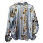 Rue 21  Women‎ Size Large Long Sleeve Button Down Shirt Polyester Colorful Preppy Photo 1