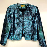 Kasper  Metallic Evening Jacket Sz 14 Photo 0