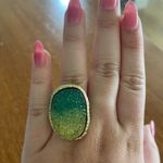 CAbi Green and Gold Gem Large Ring Photo 1