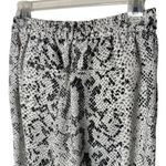 J.Crew Jamie Pant Snakeskin Print Womens 4 Cropped Black Statement Piece Photo 5